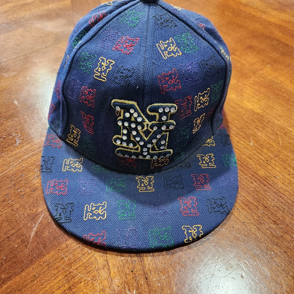 Vintage E- Flag New York Hat Size M 7-7 1/4